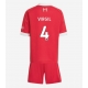 Liverpool Virgil van Dijk #4 Barnkläder Hemma matchtröja till baby 2025-26 Kortärmad (+ Korta byxor) Billigt